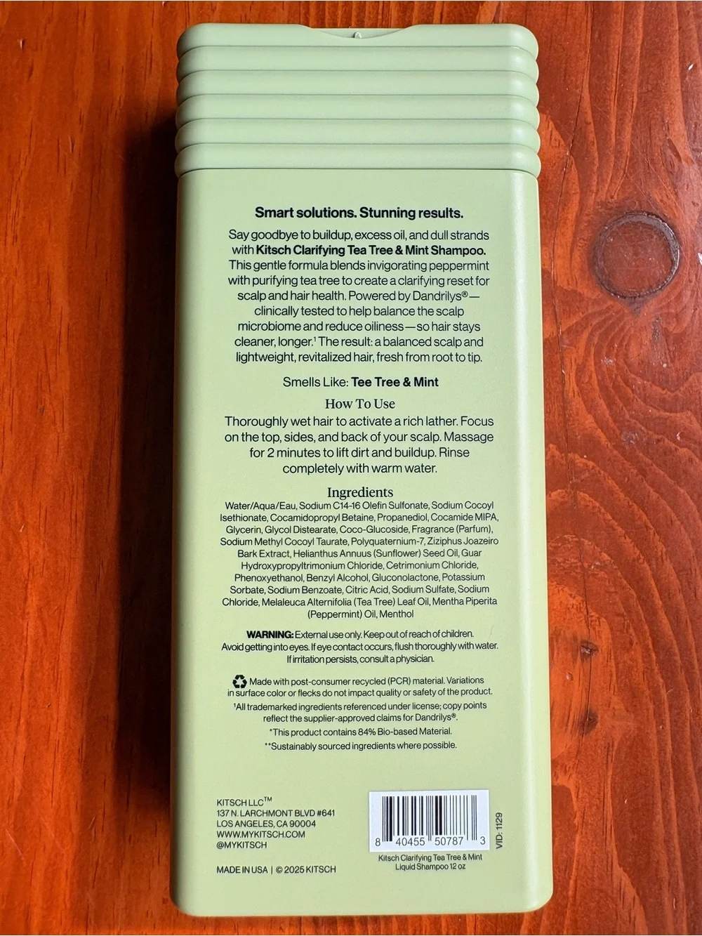 NEW kitsch Tea Tree & Mint Clarifying Shampoo